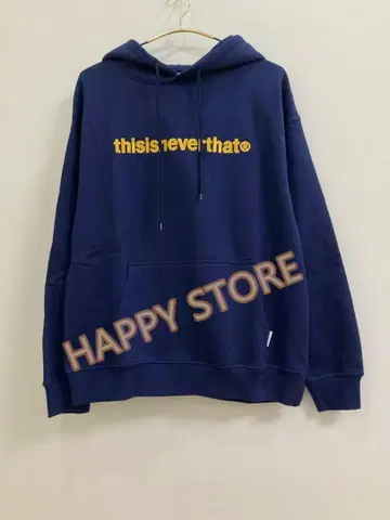thisisneverthat 네이비 후드 부착 후드티