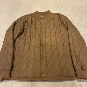UNIQLO WARM PADDED 퀼팅 자켓 XL 브라운