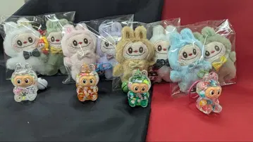 복슬복슬 봉제 인형 & 반짝반짝 키링 세트