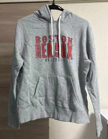언더아머 보스턴 레드삭스 후드 부착 후드티 그레이