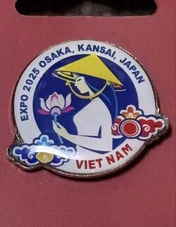 오사카 간사이 만국 박람회 베트남 파빌리온 핀 배지