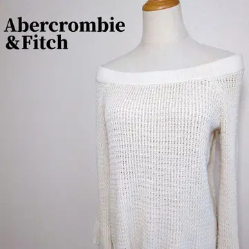 아베크롬비 앤 피치 오프숄더 & 플레어 커프스 코튼 니트 XS