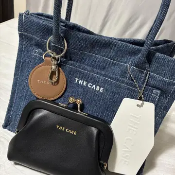THE CASE 데님 토트백 가마구치 세트 판매