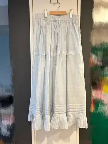 bunon 부논 Cotton Silk Gather TuckSkirt