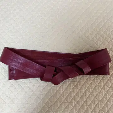 천연 가죽 빨간색 새시 벨트