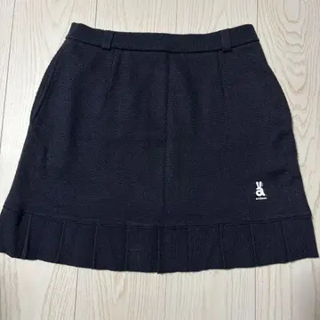 아르키비오 네이비 플리츠 스커트 38