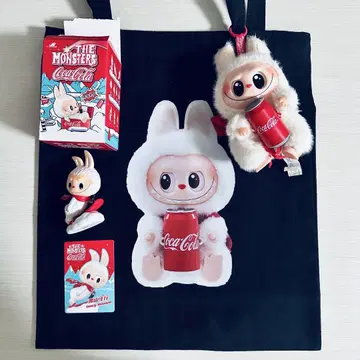 라부부 코카콜라 피규어 토트백 3종 세트 Labubu