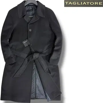 J6024 새상품 딸리아또레 LARS 캐시미어 스텐카라 코트 블랙 48