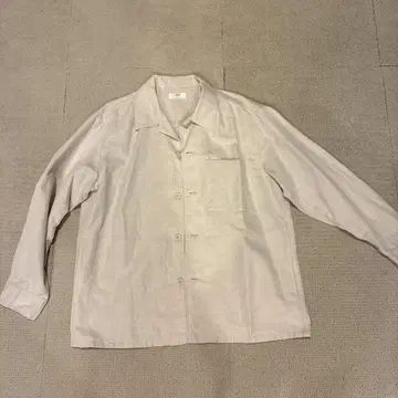 UNIQLO 베이지 버튼업 셔츠 XL