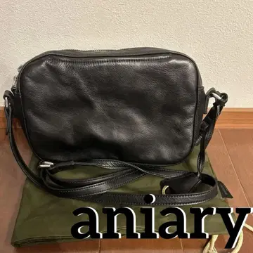 aniary 숄더백 리얼리티 가죽 아니아리 블랙 가죽