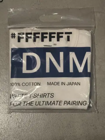#FFFFFFT DNM T셔츠 white 03 L