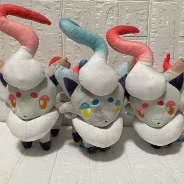 포켓몬 센터 비취 조로아 봉제 인형 3체 세트 색이 다른