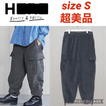 [ H BEAUTY&YOUTH ] FLEECE CARGO PANTS