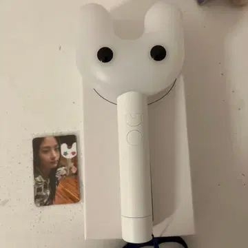 고양이 귀 디자인 응원봉 화이트