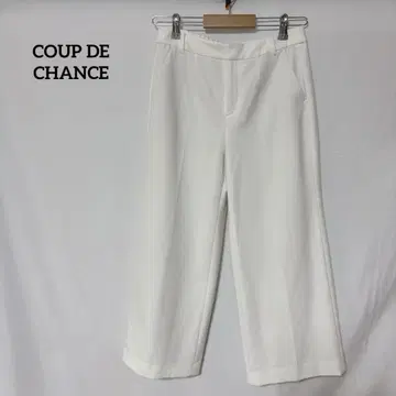 쿠 드 샹스 와이드 팬츠 M 화이트