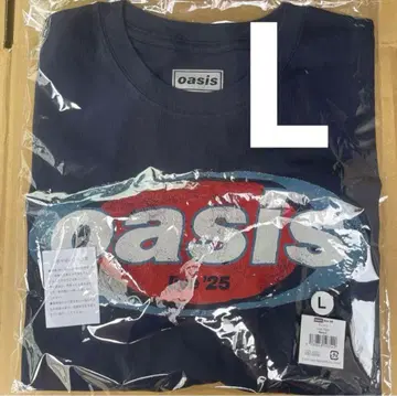 즉시 완판 L 사이즈 Oasis live'25 티셔츠 Navy