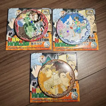HUNTER x HUNTER 컬렉션 캔 배지 레어 x 2 노멀 1