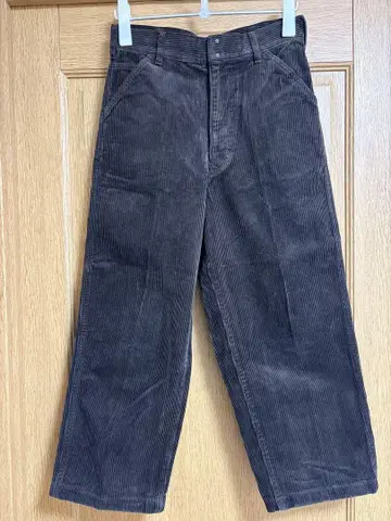 UNIQLO U 코듀로이 와이드 워크 팬츠 70 다크 브라운