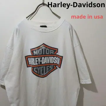 Harley-Davidson 진품 프론트 로고만 미국제 티셔츠