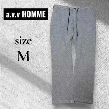 a.v.v HOMME 그레이 스웨트 팬츠 속기모 (M)