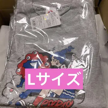 [ L ] 오사카 간사이 만박 산레모 미야쿠미야쿠 콜라보 T셔츠 그레이
