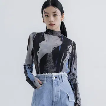 UNITED TOKYO 플로트 클라우드 하이넥 상의