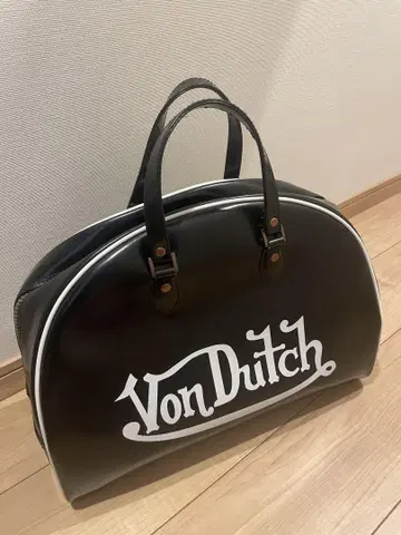 Von Dutch 빈티지 보스턴 백 에나멜 스포츠 백