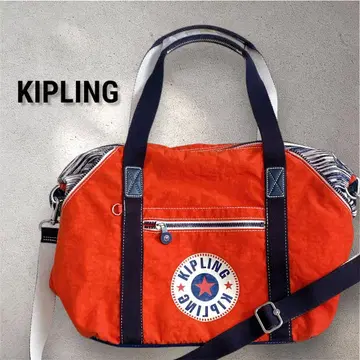 KIPLING 키플링 2WAY 숄더 토트백 레드 x 네이비