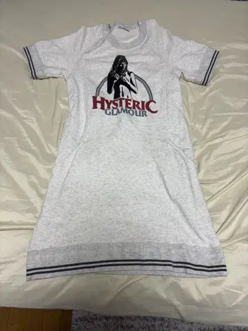 가격 인하 HYSTERIC GLAMOUR 반팔 티셔츠 원피스 그레이