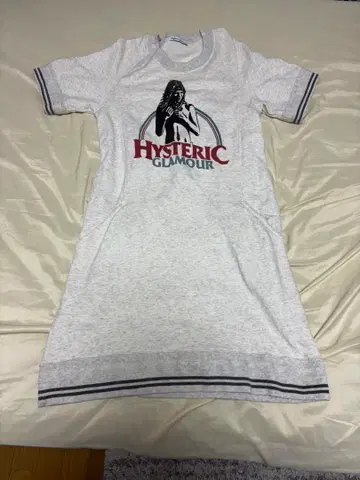 가격 인하 HYSTERIC GLAMOUR 반팔 티셔츠 원피스 그레이