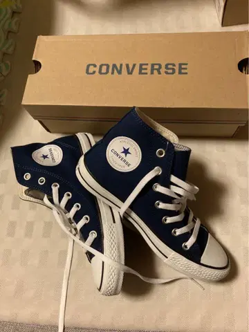 새상품 converse 컨버스 하이컷 24cm 네이비 컬러