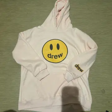 drew house 스마일리 페이스 후드티 핑크
