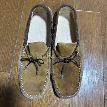 gold brothers 모카신 신발 브라운 스웨이드