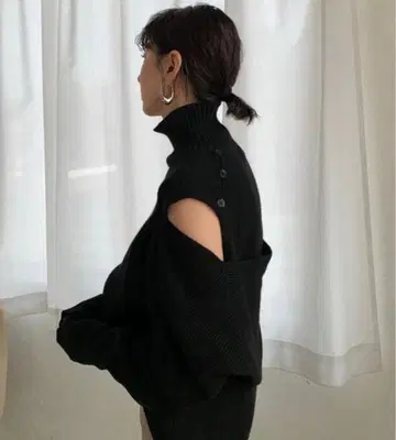 CLANE 2WAY 오프 숄더 니트 탑