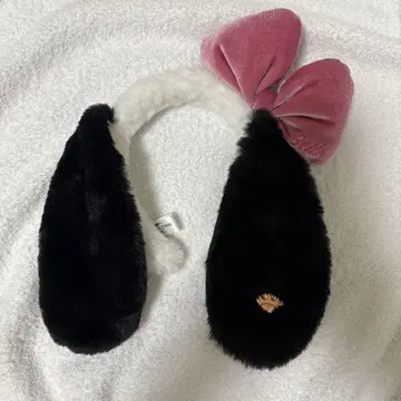 스누피 리본 머리띠