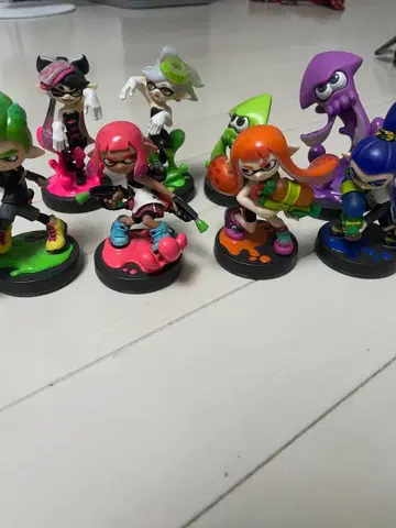 스플래툰 amiibo 8체 세트 스플래툰 Switch 케이스 세트