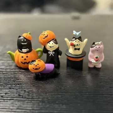 콘콘블레 할로윈 몬스터 고양이 세트 데코 새상품급