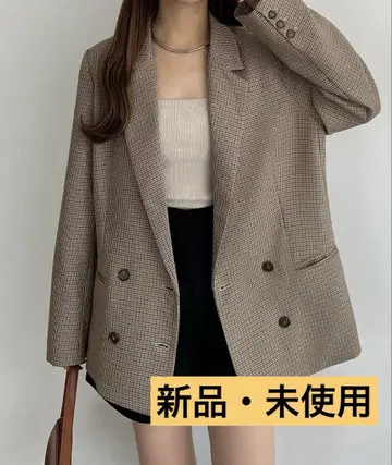 [ 새상품 미사용 ] 더블 버튼 테일러드 자켓
