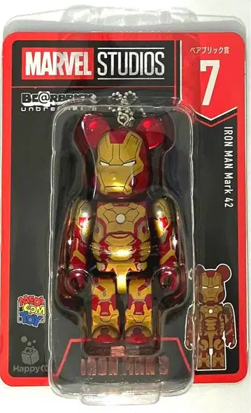 MARVEL 해피 복권 베어브릭상 7 아이언맨 마크42