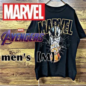 A44 [MARVEL] 어벤져스 프린트 티셔츠 [남성용 M] 블랙