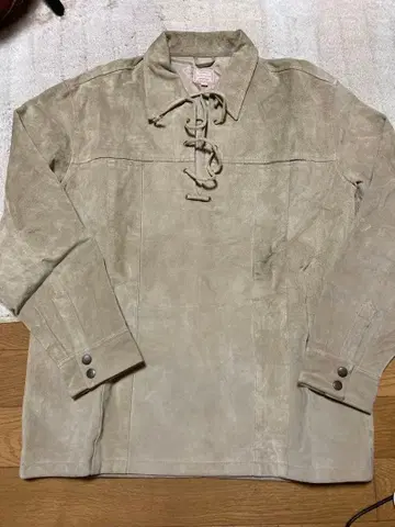 globe house 천연 가죽 레더 셔츠