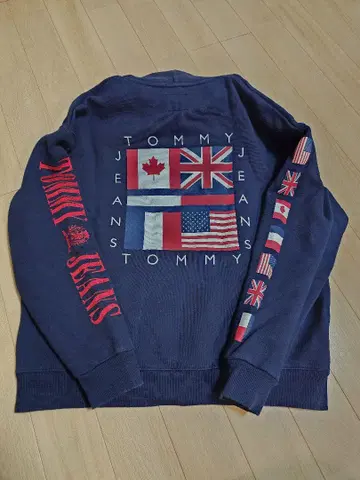 TOMMY JEANS 네이비 후드티 L 사이즈