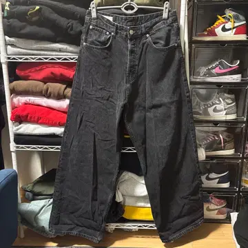 ZARA 엑스트라 배기 데님 블랙