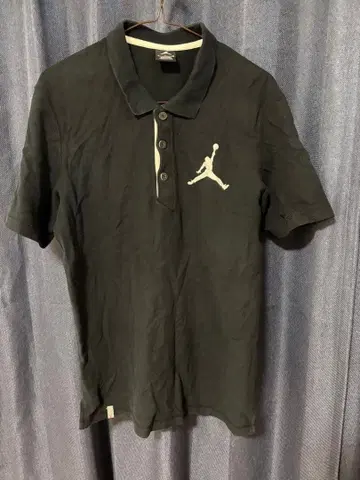 Jordan 블랙 피케 셔츠 S 사이즈 자수 빅 로고