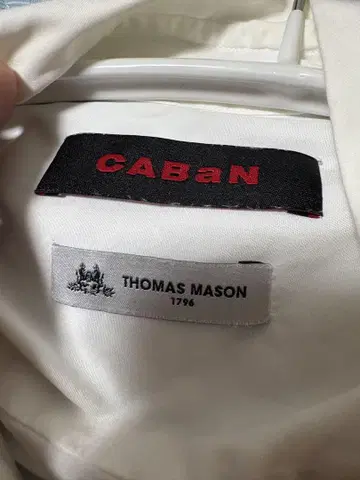 CABAN THOMAS MASON 화이트 셔츠 흰 셔츠