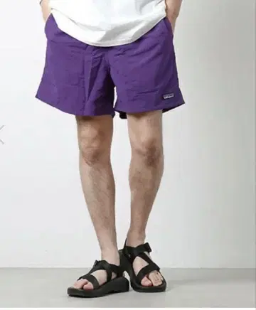 patagonia 퍼플 숏팬츠