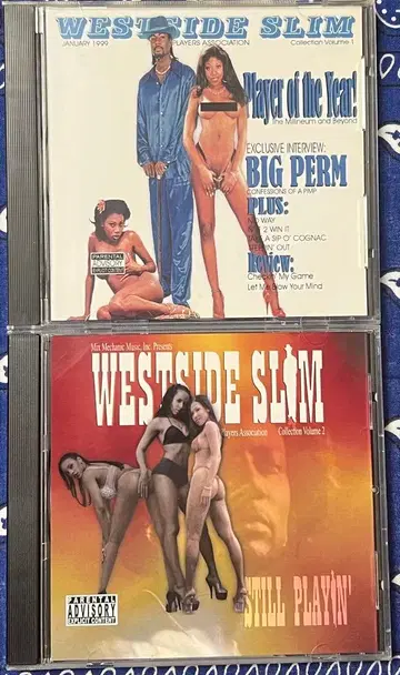 WESTSIDE SLIM 2장 세트 g-rap g-funk g-luv