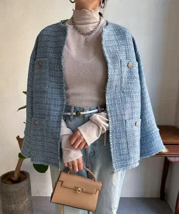 DOUDOU(두두) SS 트위드 자켓 새상품급