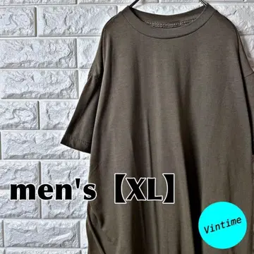AK8 [ 무지 티셔츠 ] 카키 [ 남성용 XL ]