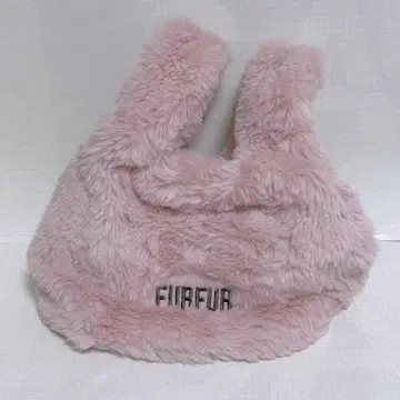 FURFUR 에코 퍼 마켓 백 핑크 퍼퍼